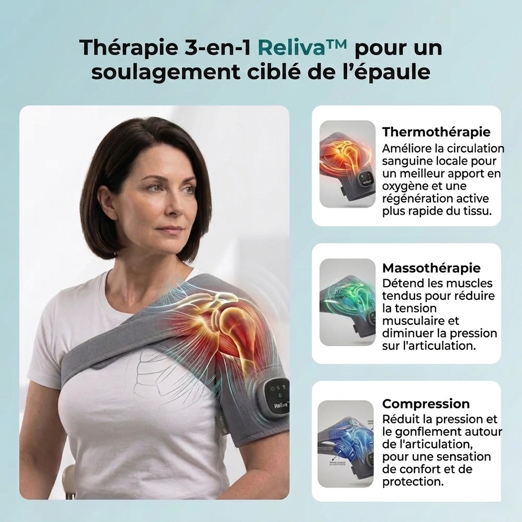 Reliva™ Masseur d'Épaule 3-en-1