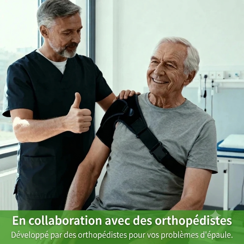 Scapulix™ – Support d'Épaule Ajustable pour un Soulagement Immédiat de la Douleur