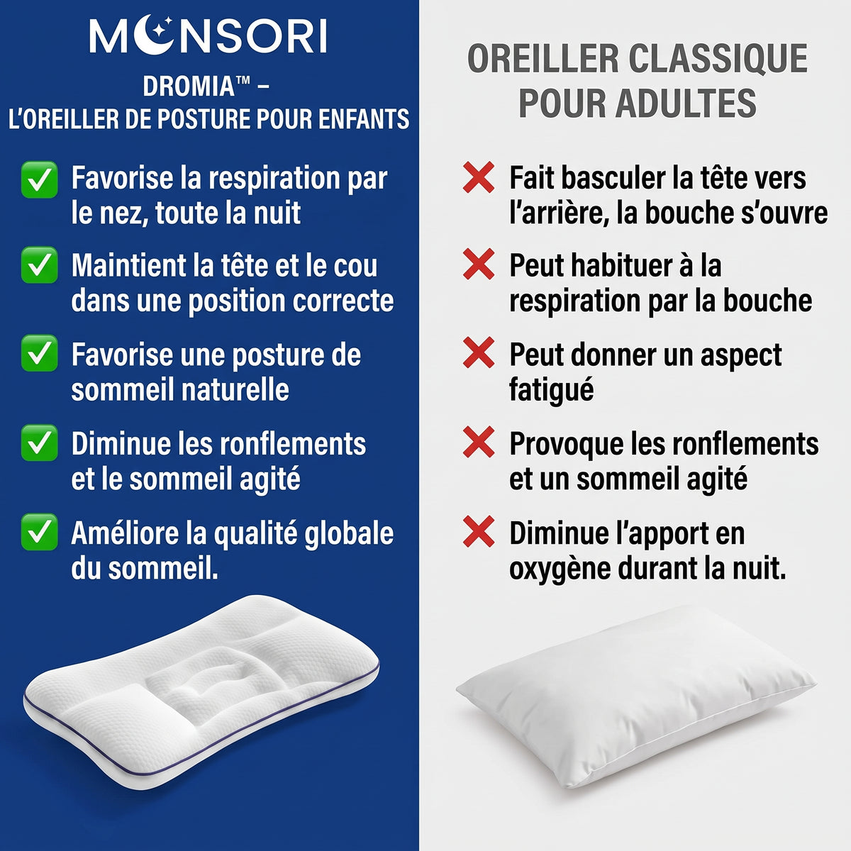 Dromia™ – L'oreiller de posture pour enfants