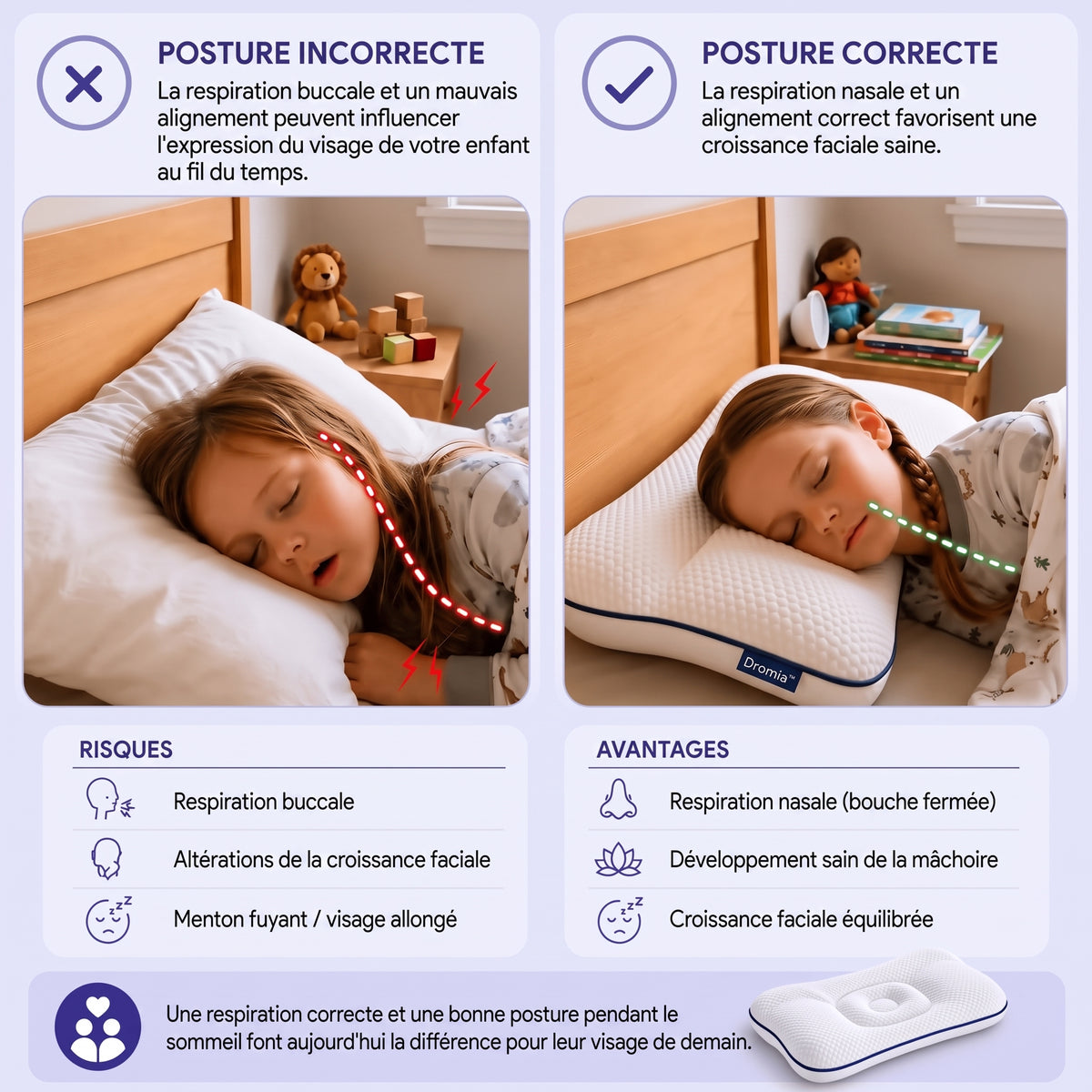 Dromia™ – L'oreiller de posture pour enfants