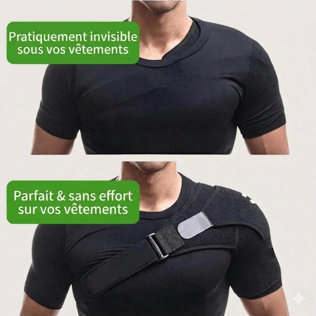 Scapulix™ – Support d'Épaule Ajustable pour un Soulagement Immédiat de la Douleur
