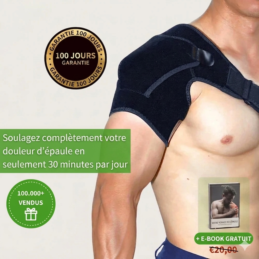 Scapulix™ – Support d'Épaule Ajustable pour un Soulagement Immédiat de la Douleur