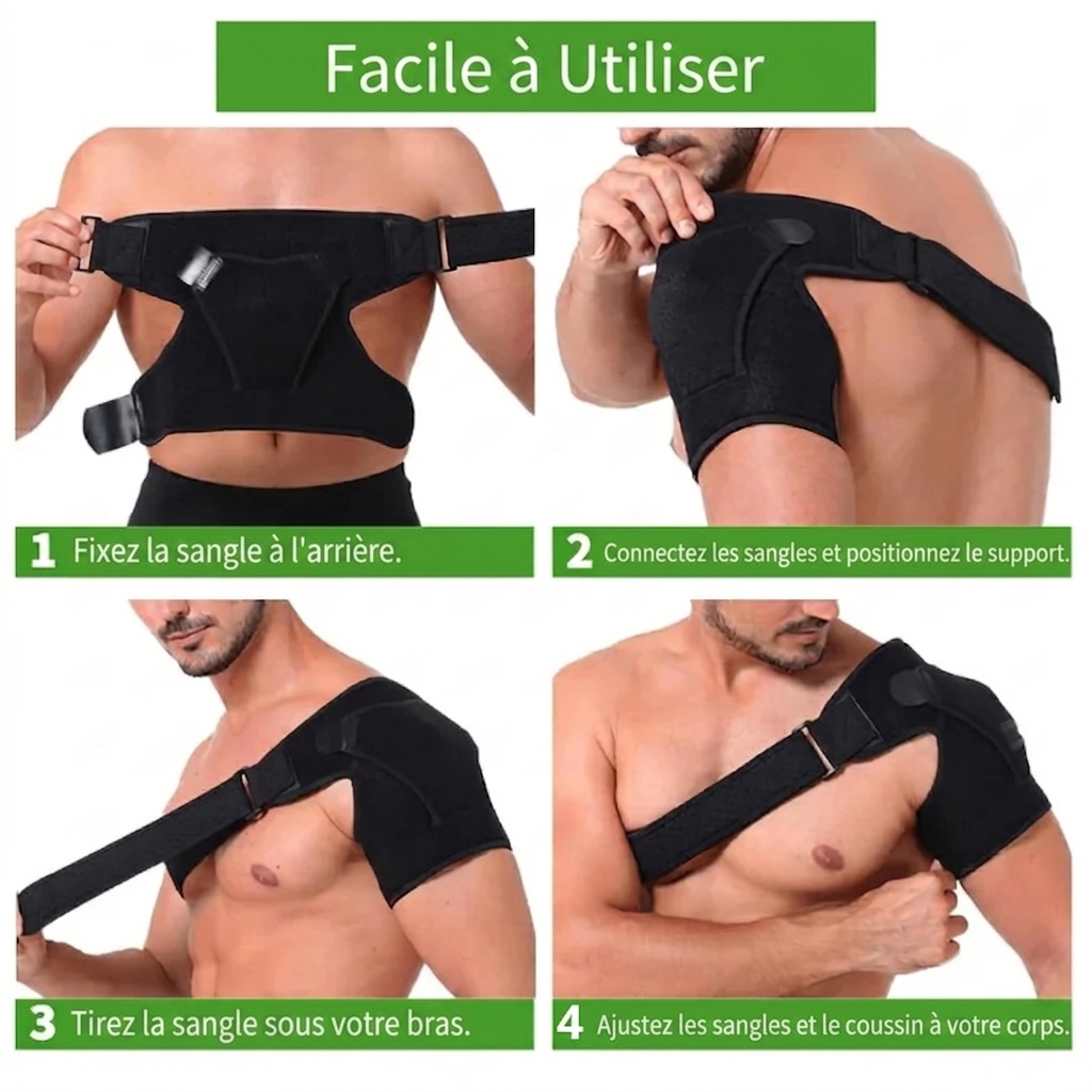 Scapulix™ – Support d'Épaule Ajustable pour un Soulagement Immédiat de la Douleur